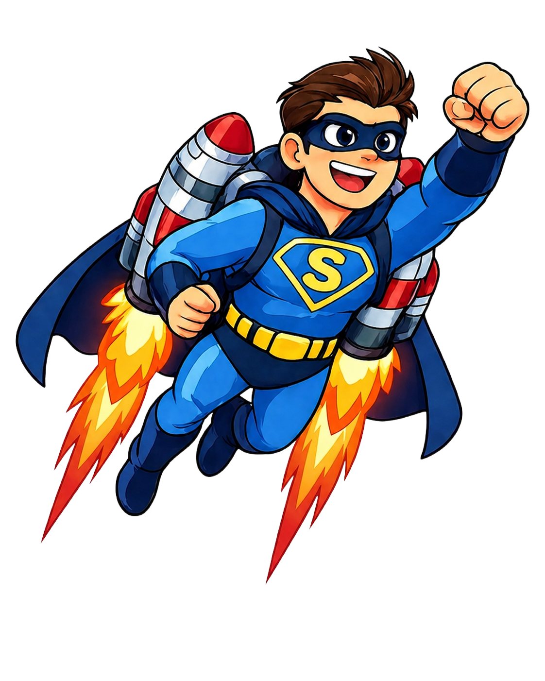 Orient {Subrc} superhero illustration